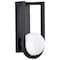 Nuvo Cradle 6W LED Large Wall Lantern - Matte Black / White Opal Glass 62/1620 - alternate 1